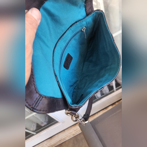 ROCK FOSSIL STUDDED SOFT LEATHER BAG - Picture 8 of 9